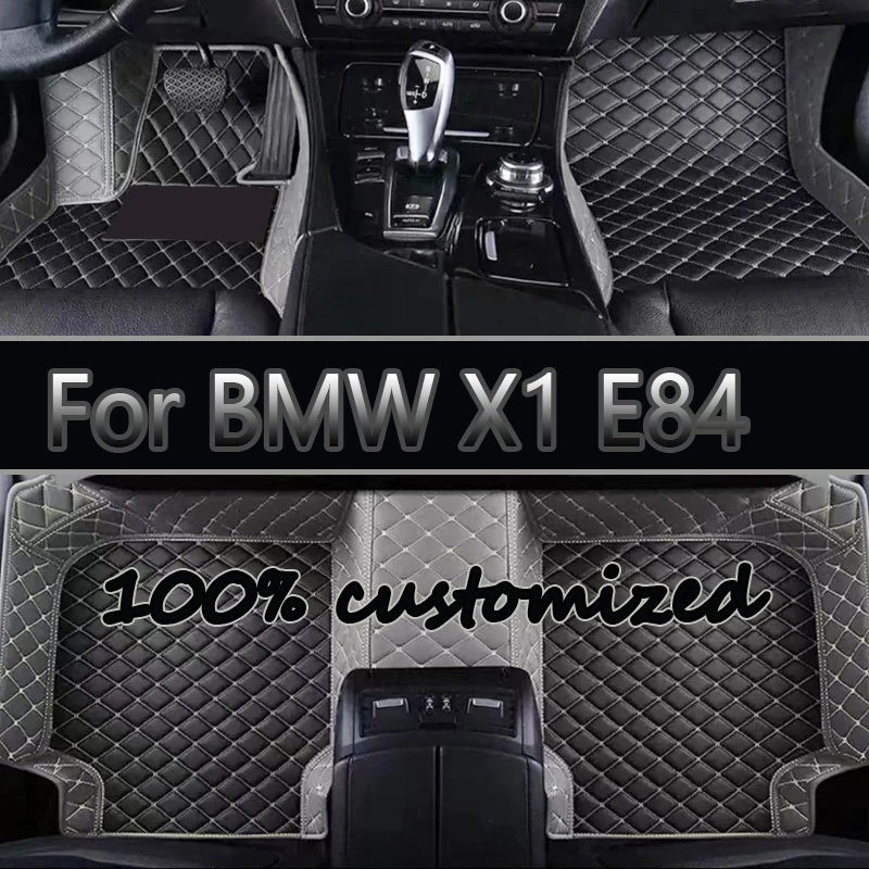 

Автомобильные коврики для BMW X1 E84 2010 2011 2012 2013 2014, пользовательские автомобильные подушечки для ног, автомобильный ковер