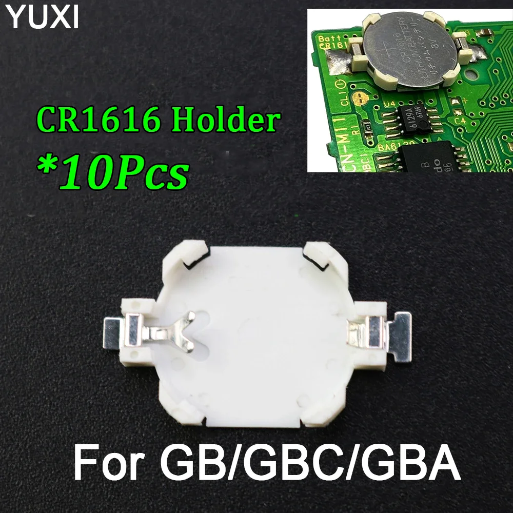 10 SZT. Uchwyt na baterie CR1616 do karczy gier GBC GBA GB, zamiennik baterii do Advance Color