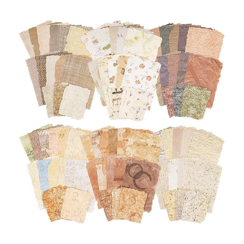 

168 листов бумаги для скрапбукинга и тисненой текстурированной бумаги, набор в ассортименте, 6 упаковок смешанной специальной бумаги для планировщика скрапбукинга