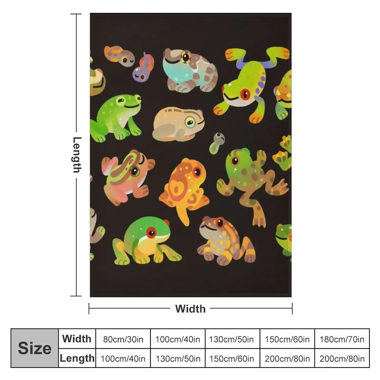 Tree frog - dark Throw Blanket couch cozy soft plush fuzzy picnic outdoor blanket