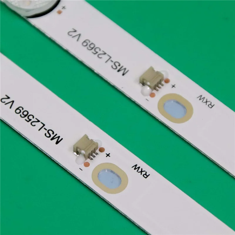 2 pz/set 580mm nuova TV LED corsie Bar Per PTV32N87 PTV32N87SA Striscia di Retroilluminazione MS-L2569 V2 Array Banda Righelli Tavole Matrix Tape
