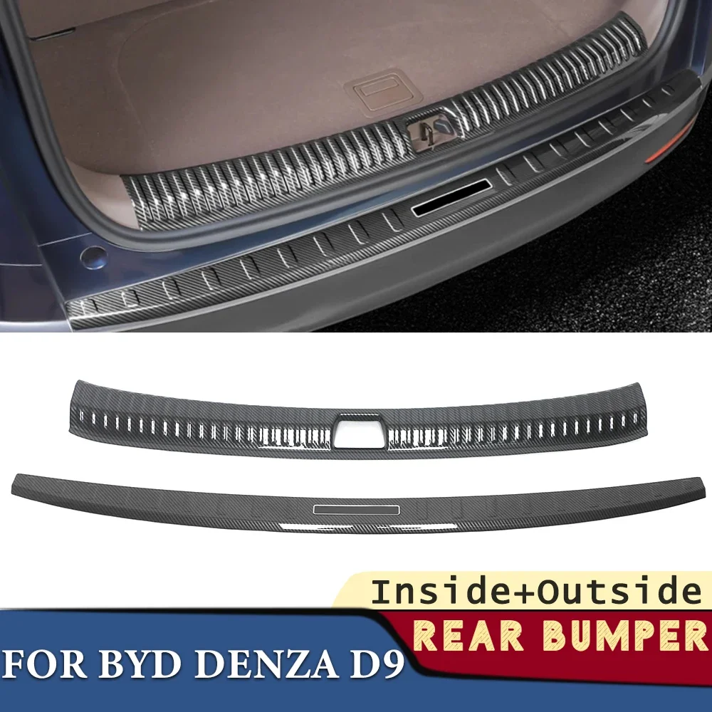 

Trunk Bumper for BYD Denza D9 2022 2023 2024 Car Accessories Rear Fender Protector Pad Cover Sticker Decoration
