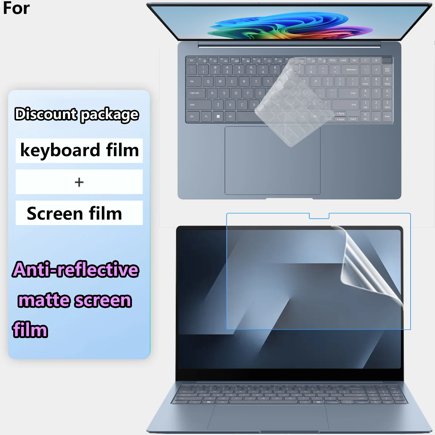 16 Inch HD Screen Protector Film for Samsung Galaxy Book6 Edge 960XRD Anti Scratch Anti Fingerprint Clear Laptop Screen Guard