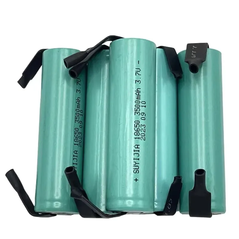 3.7V 3500mAh 18650 Rechargeable Lithium-ion Battery with DIY Nickel Lithium Welding Nickel Sheet Torch Instrument Model Aircraft