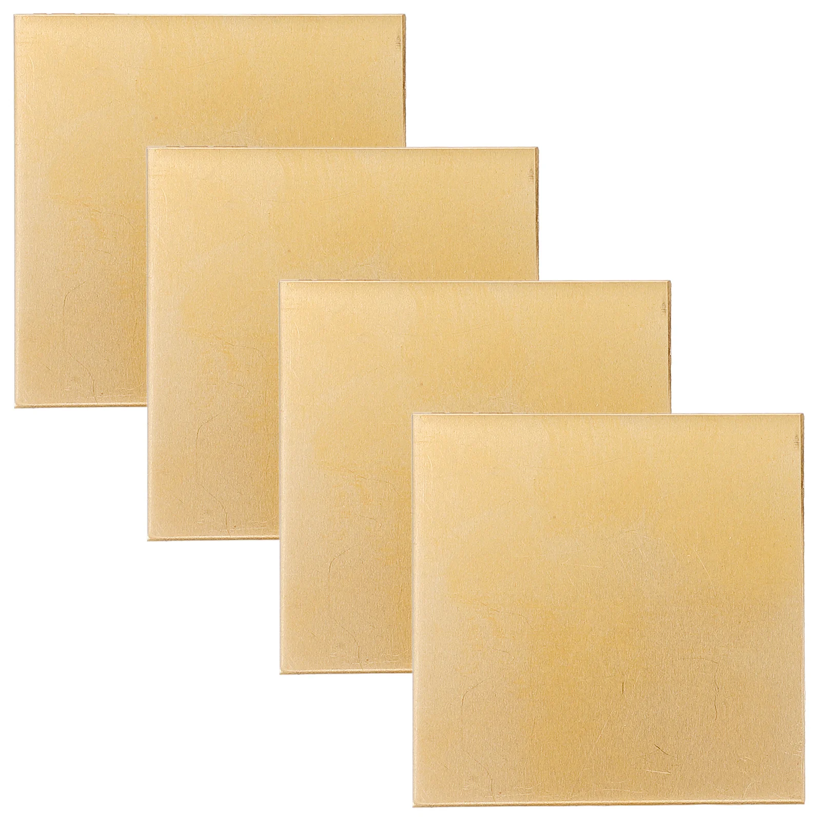 

4pcs Brass Sheets 0.5Mm Thick Durable Easy Cut Polish For Diy Crafts Jewelry Electrical Repairs Metal Plate Projects Tools Parts