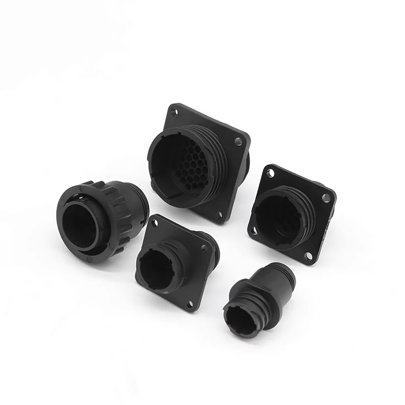 1/5/20/50 Sets AMP/TE 4/9/14 PIN SMEMA Connector Waterproof Male Female Plug Socket With Tail Clamp Terminal 182919-1 182658-1