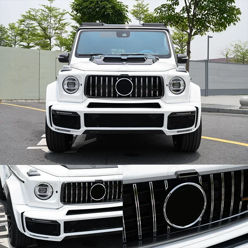 Babus Style Carbon Fiber Front Grille W464 G63 Facelift Upgrade to B900 Car Grille Frame For B700 B800 B900