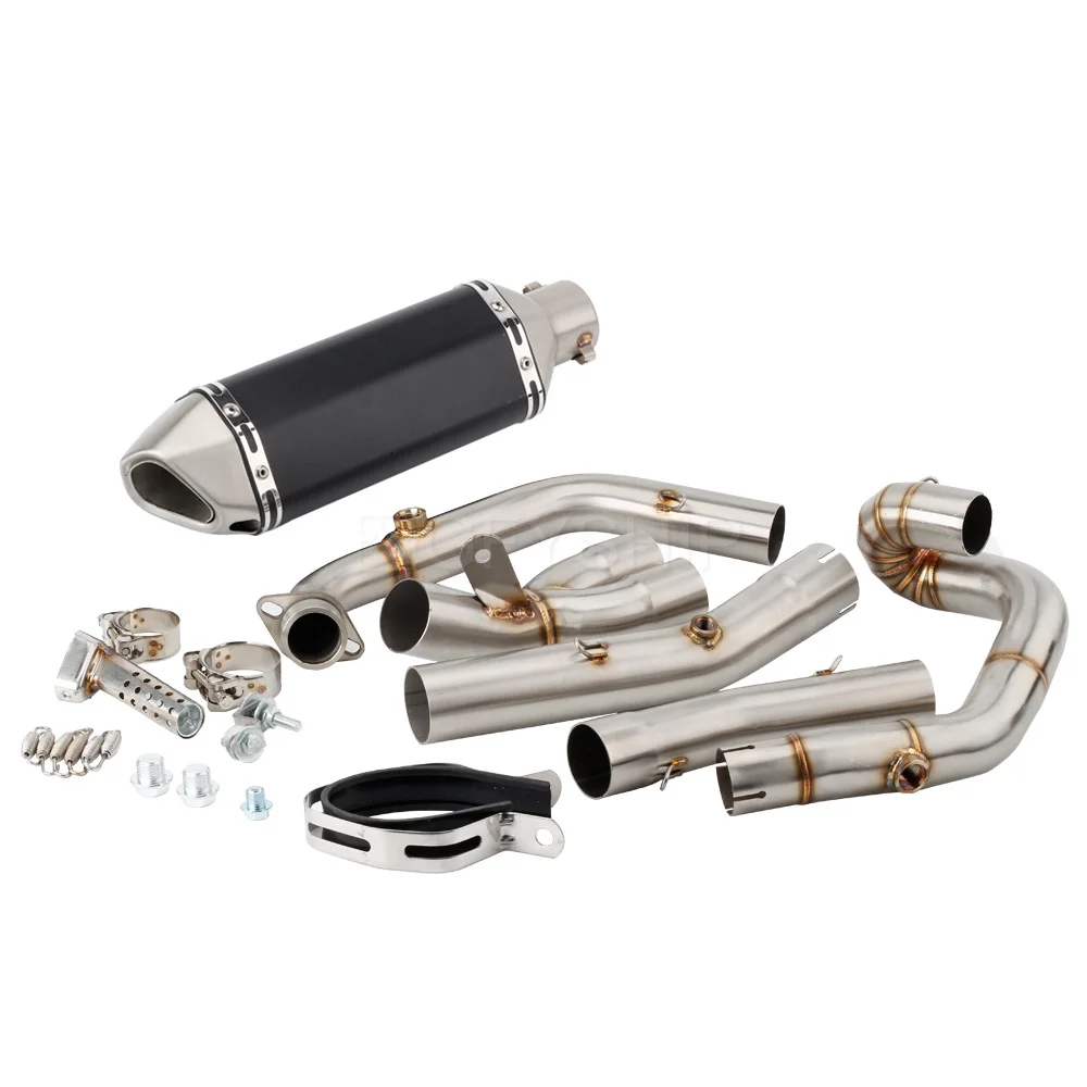 For Suzuki SV650 2003-2015 SV650S  Escape Slip-on Motorcycle Exhaust Muffler With Header Link Pipe