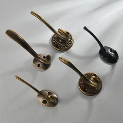 Furniture hardware, antique copper clothes and hat black small hook accessories, zinc alloy antique copper clothes and hat hooks