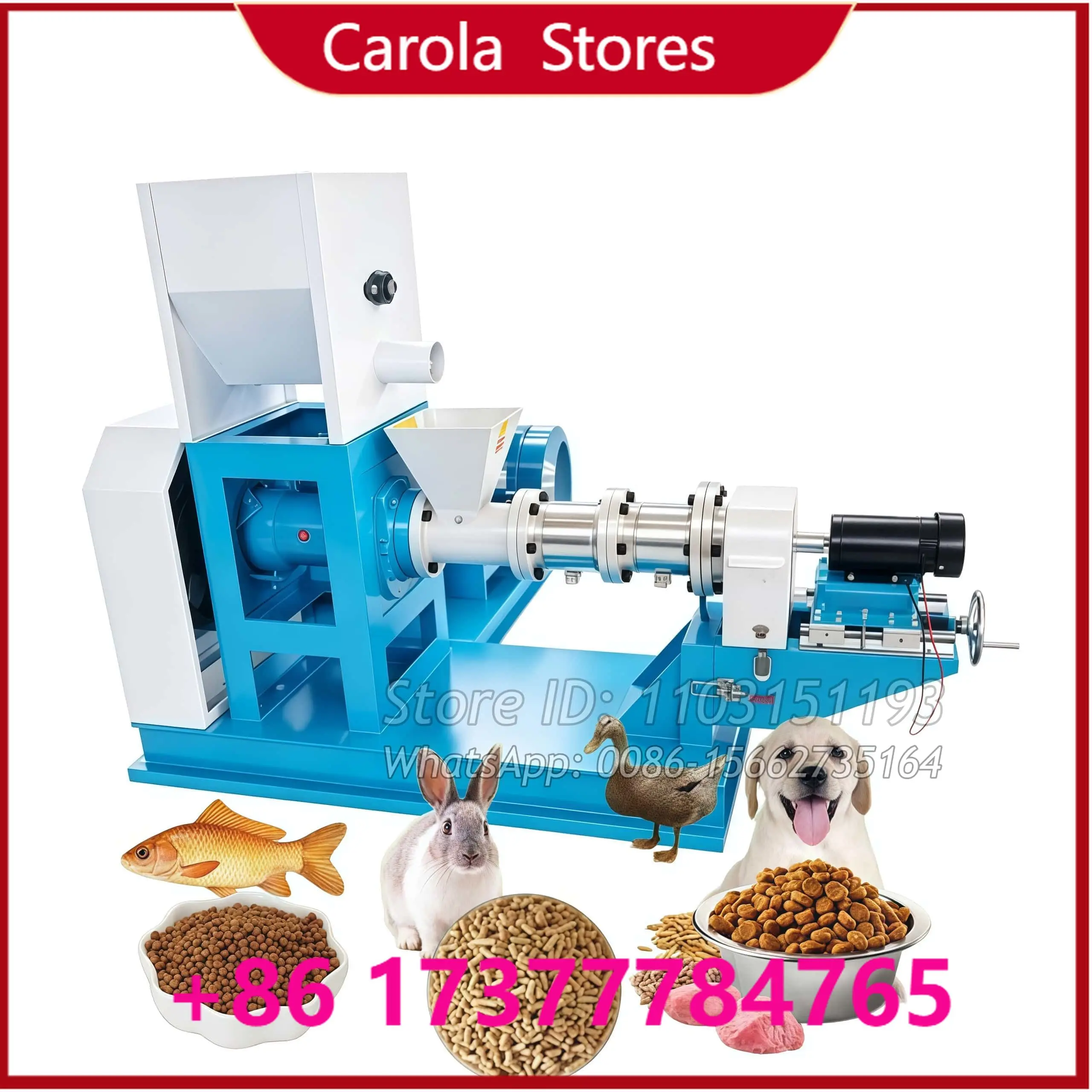 Aquaculture 200-220 KG/H Floating Fish Food Granulator Corn  Meal Feed Extruder Shrimp And Crab Pet Feeding Feed Extruder