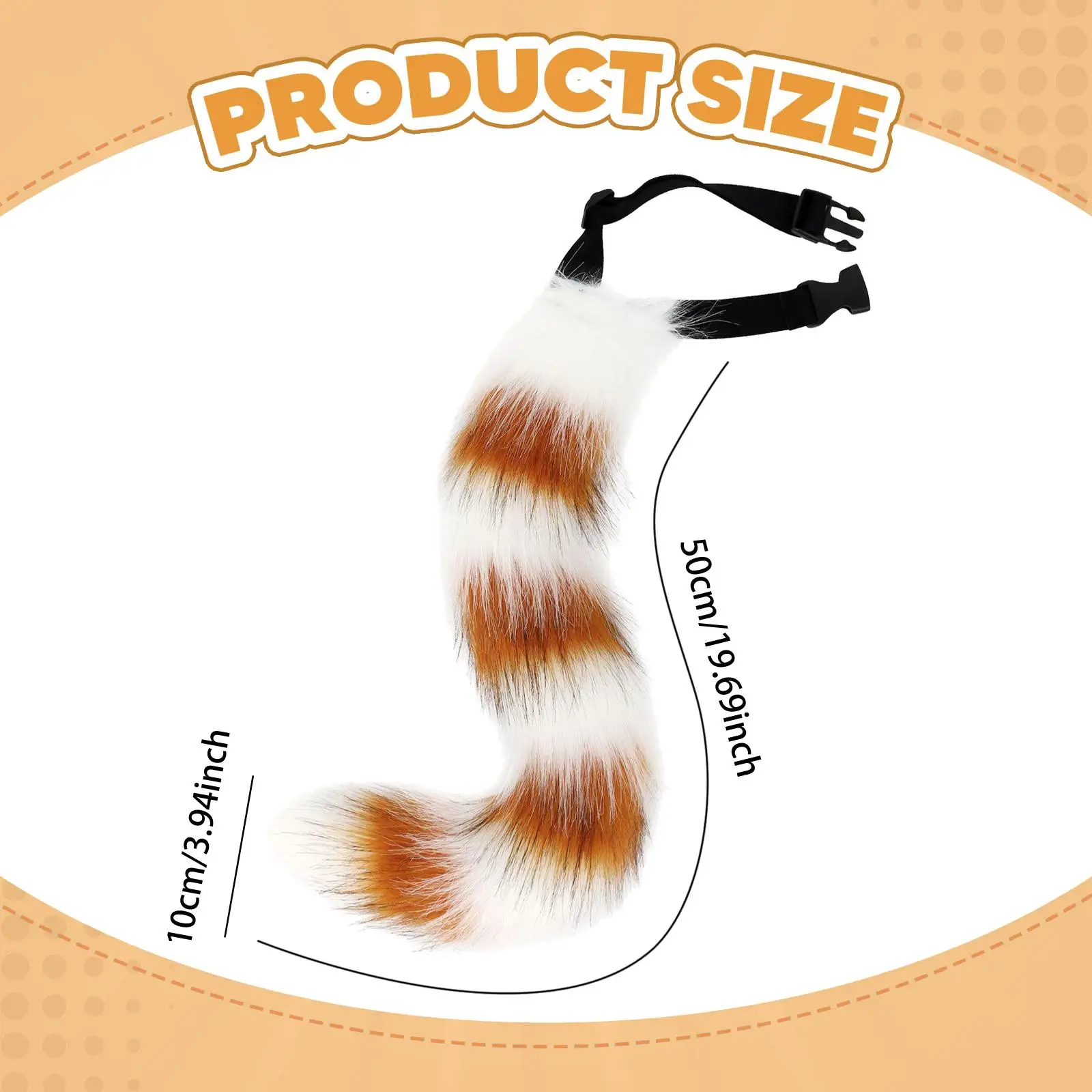 Rekwizyty do cosplayu zwierząt z miękkim ogonem, akcesoria do kostiumów cosplay anime na bal.