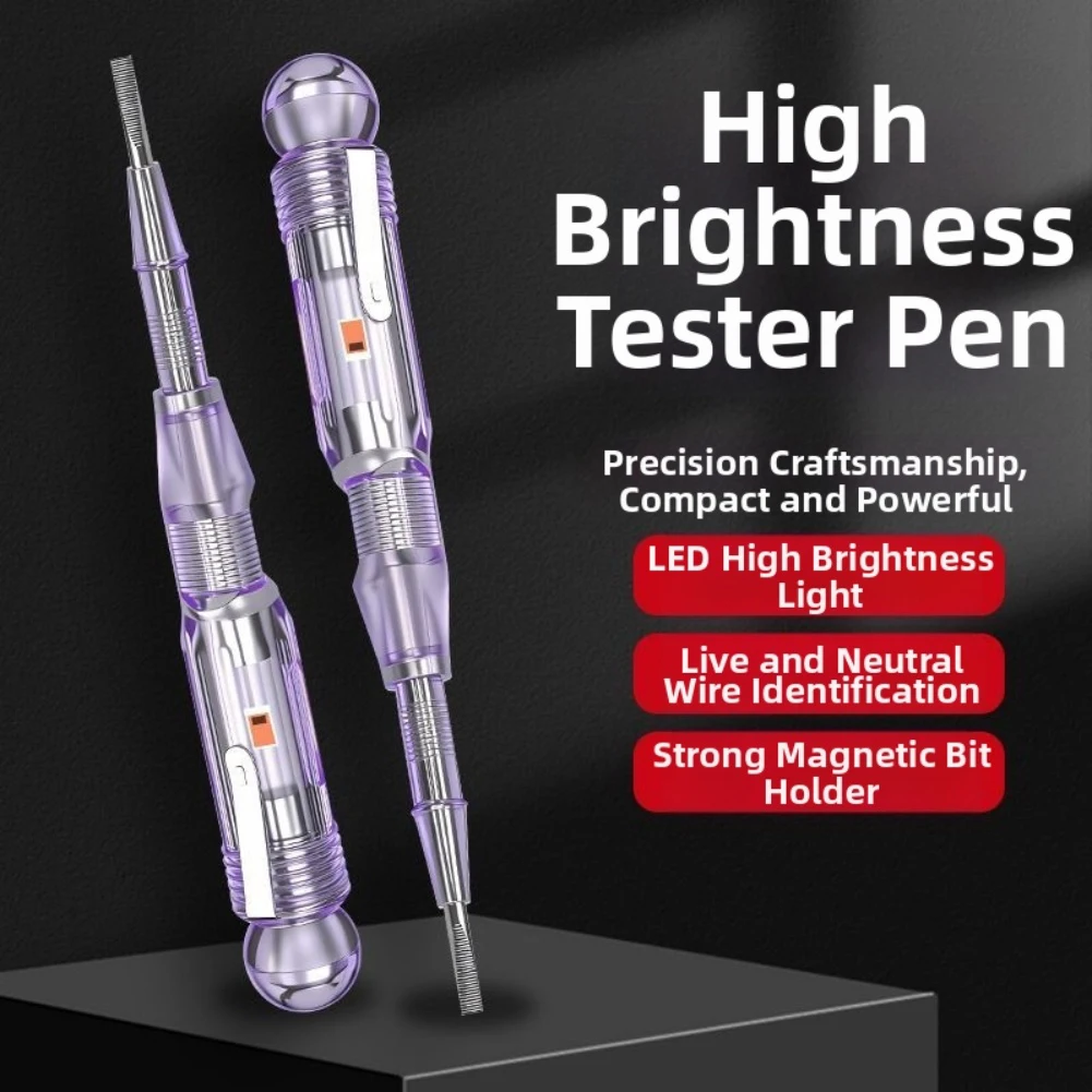 LED Tester Pen Anti-static Test Pen Neon Bulb LED High-brightness Neon Bulb Electrical Special Indicator Tester Meter