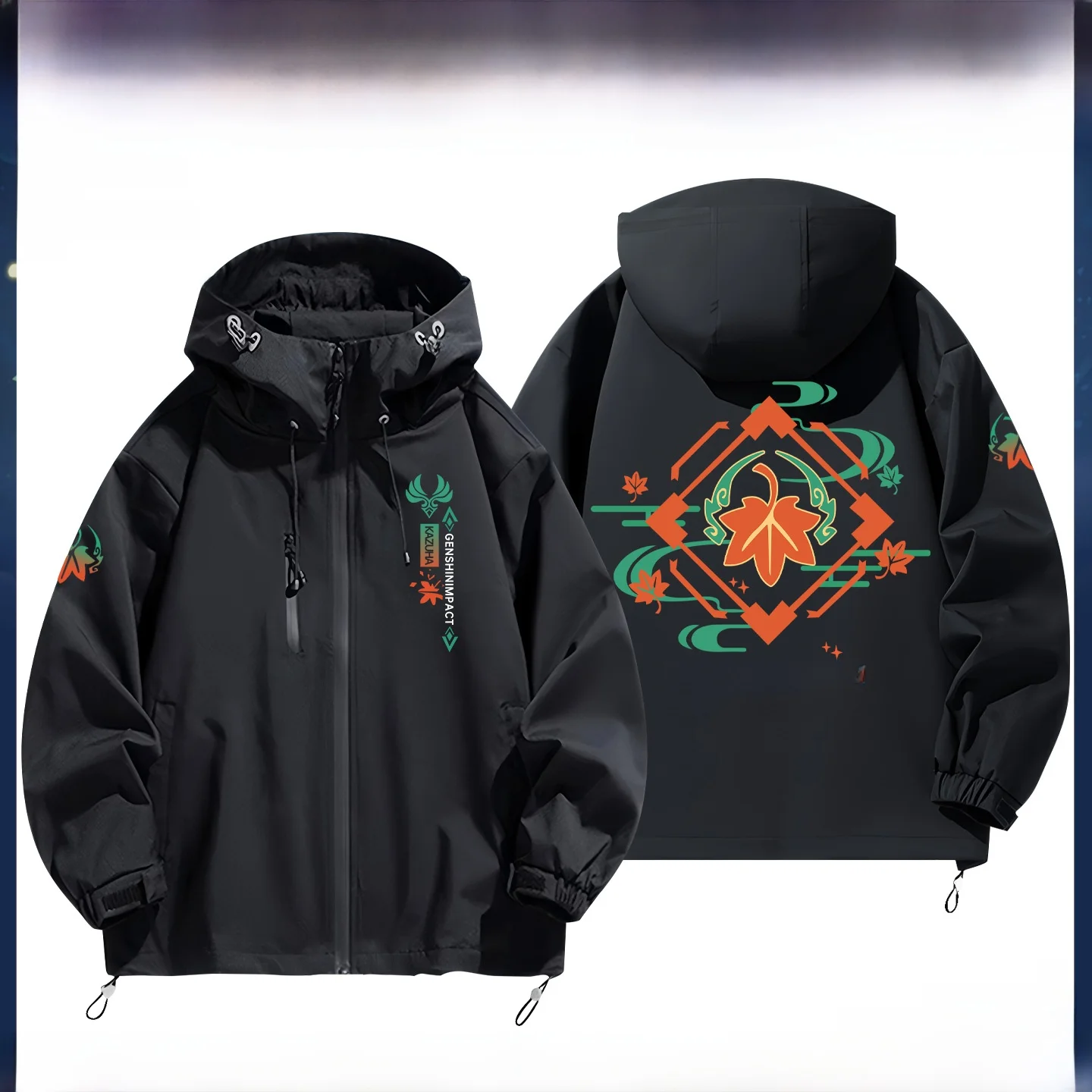 

Мужская толстовка Fuan Wan Ye: демисезонная верхняя одежда из полиэстера, удлиненный рукав, приталенный крой, для весны и осени