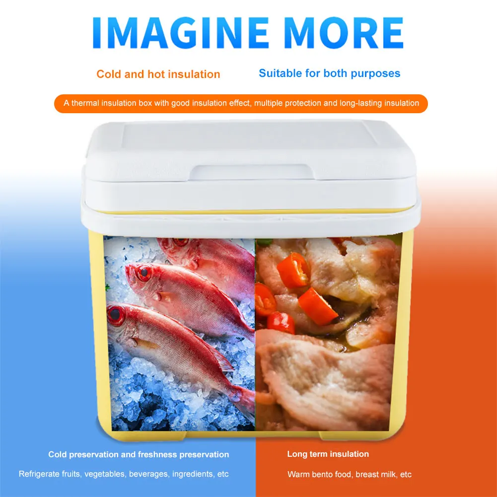 

15L Camping Cooler Box Multipurpose Insulated Ice Chest Portable Ice Bucket Outdoor Hard Cooler for Camping Beach Picnic