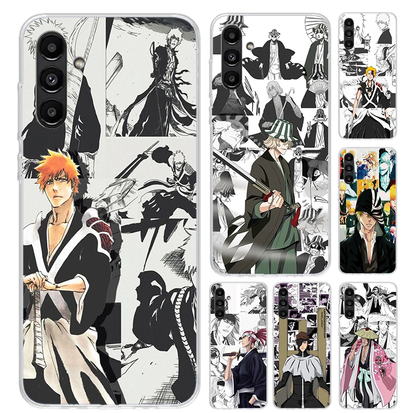 Ichigo Kenpachi Bleach Anime Phone Case for Samsung Galaxy A15 A25 A35 A55 A14 A24 A34 A13 A53 A12 A52S A23 A33 A24 A34 A03S A04