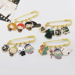 Cartoon Magic Movie Harries Potter Brooch Hogwarts Gryffindor Metal Badge Accessories Anime Peripheral Children Clothes Decorate