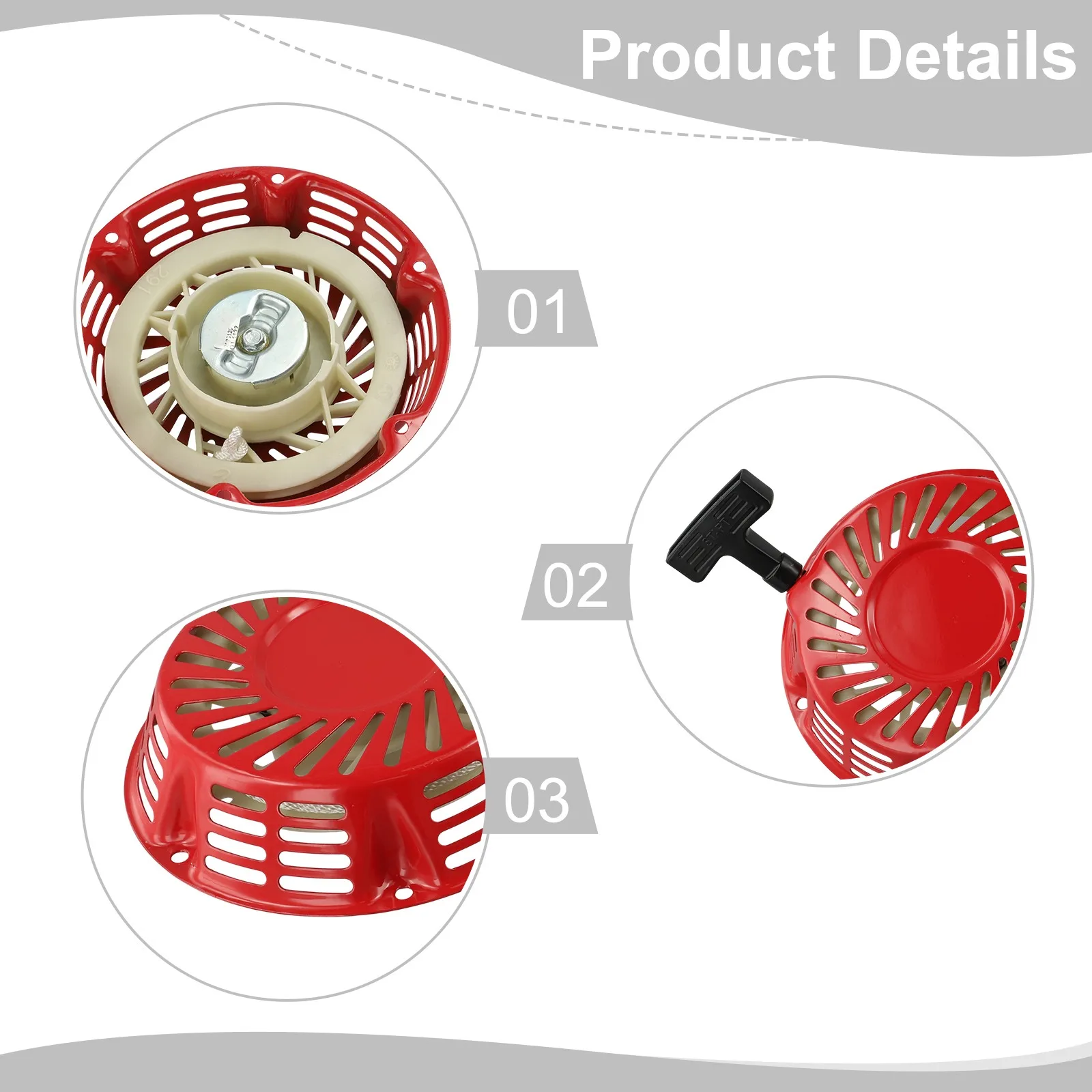 For GX270 Recoil Pull Starter With Pull Rope For Honda 8hp 9hp 301cc For GX240 For GX270 And for 301 Cc 270cc 269cc 177 173f