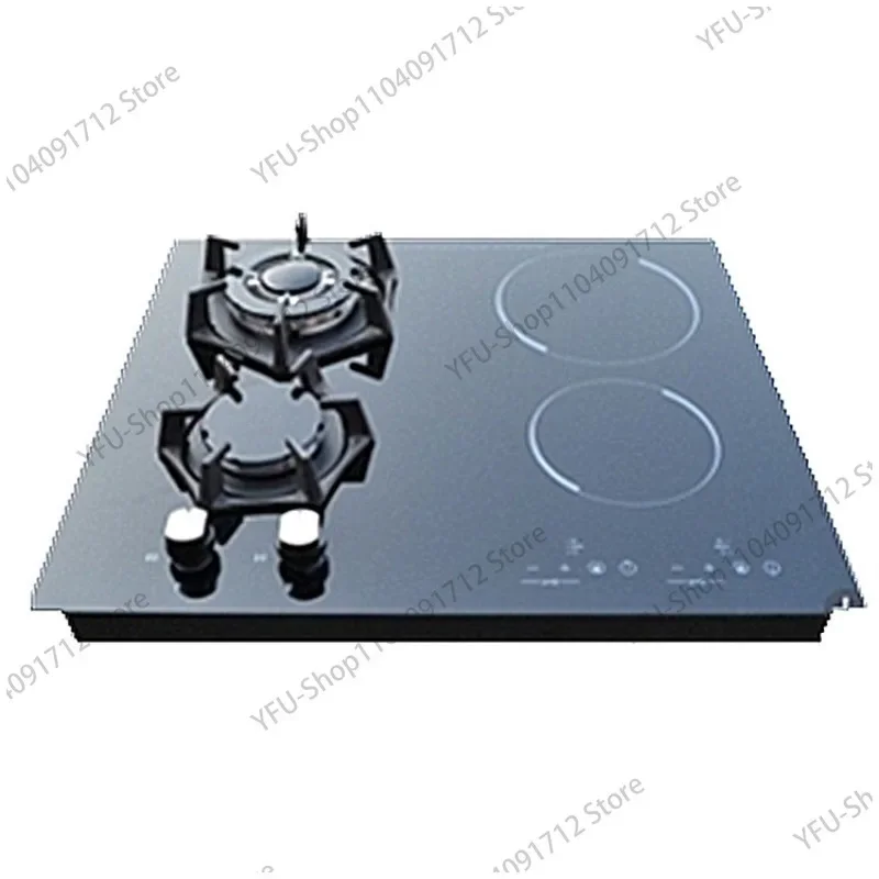 FG-QT42 gas & induction combine cooker/hob ，4 Burners hybrid