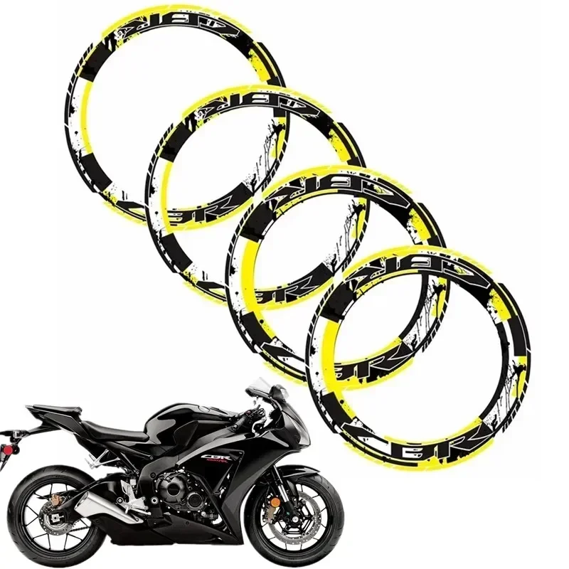 For HONDA CBR600RR CBR1000RR CBR250R CBR900RR Motorcycle Parts Contour Wheel Decoration Decal Sticker - 3 Motor