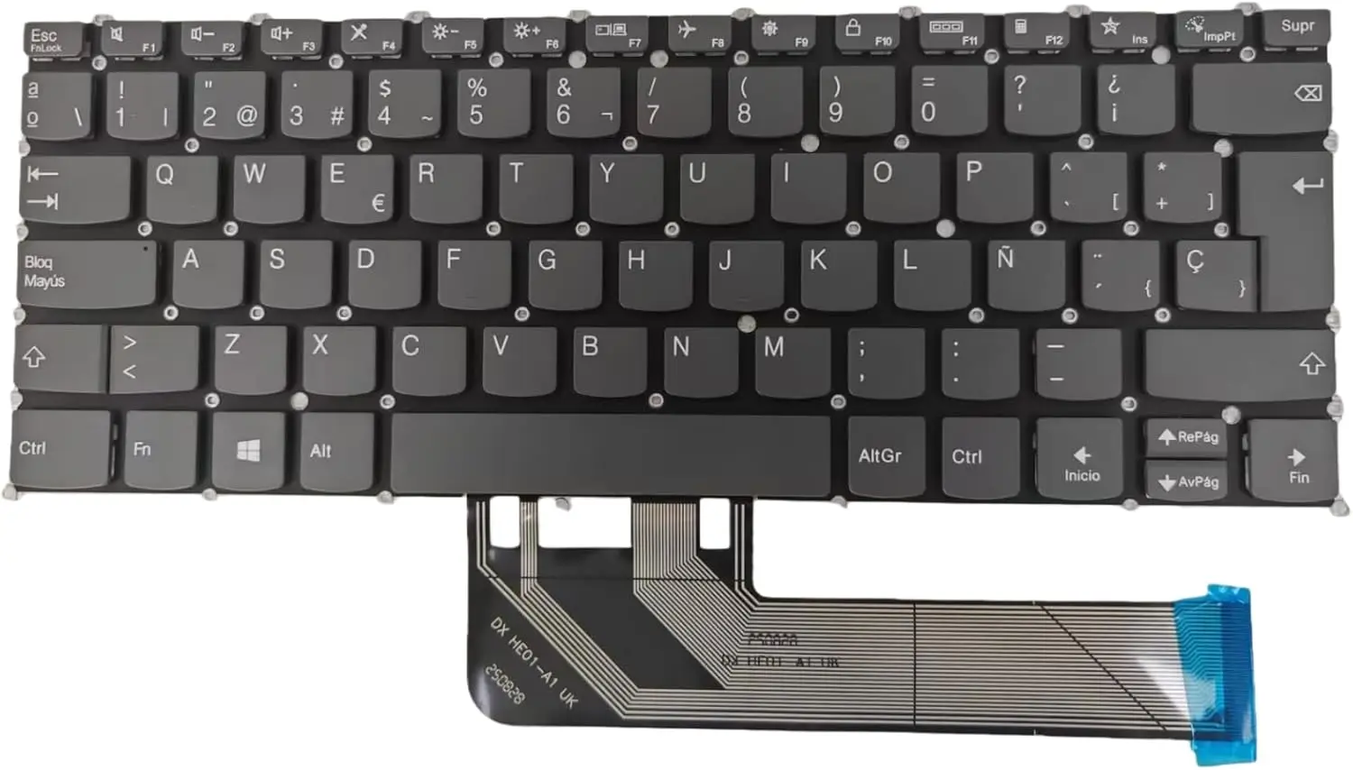 Spanish Non-Backlit Keyboard for Lenovo IdeaPad Flex 5-14are