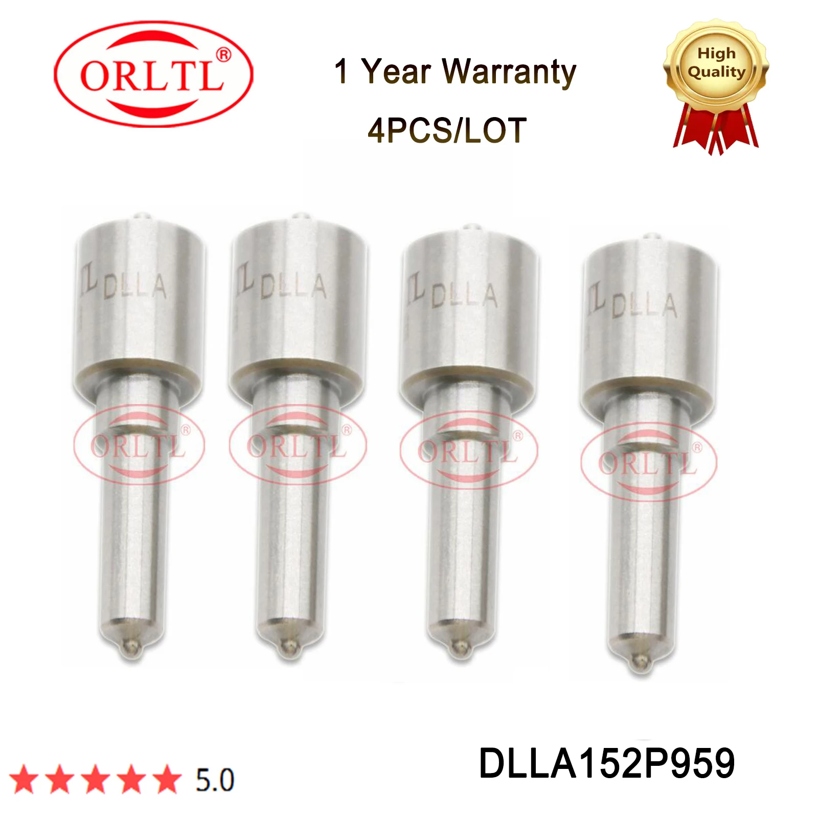 4PCS DLLA152P959 Common Rail Injector Nozzle Tips 0934000-1077 For Cummins Kubota 095000-6650 095000-5504 8-98030550-4