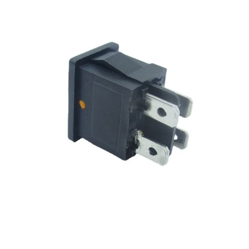 Widely Using 15*21mm yellow PA66 ON-OFF Short Double Row 4PIN Mini Rectangle Rocker Switch 250V kcd1 with Light