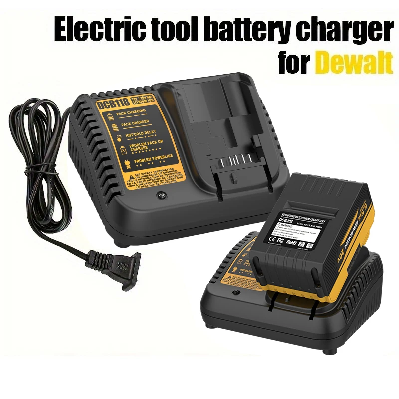 3A Schnelles Li-Ionen-Batterieladegerät für 12V 14.4V 18V 20V Batterien DCB118 DCB101 DCB107 DCB105 DCB115
