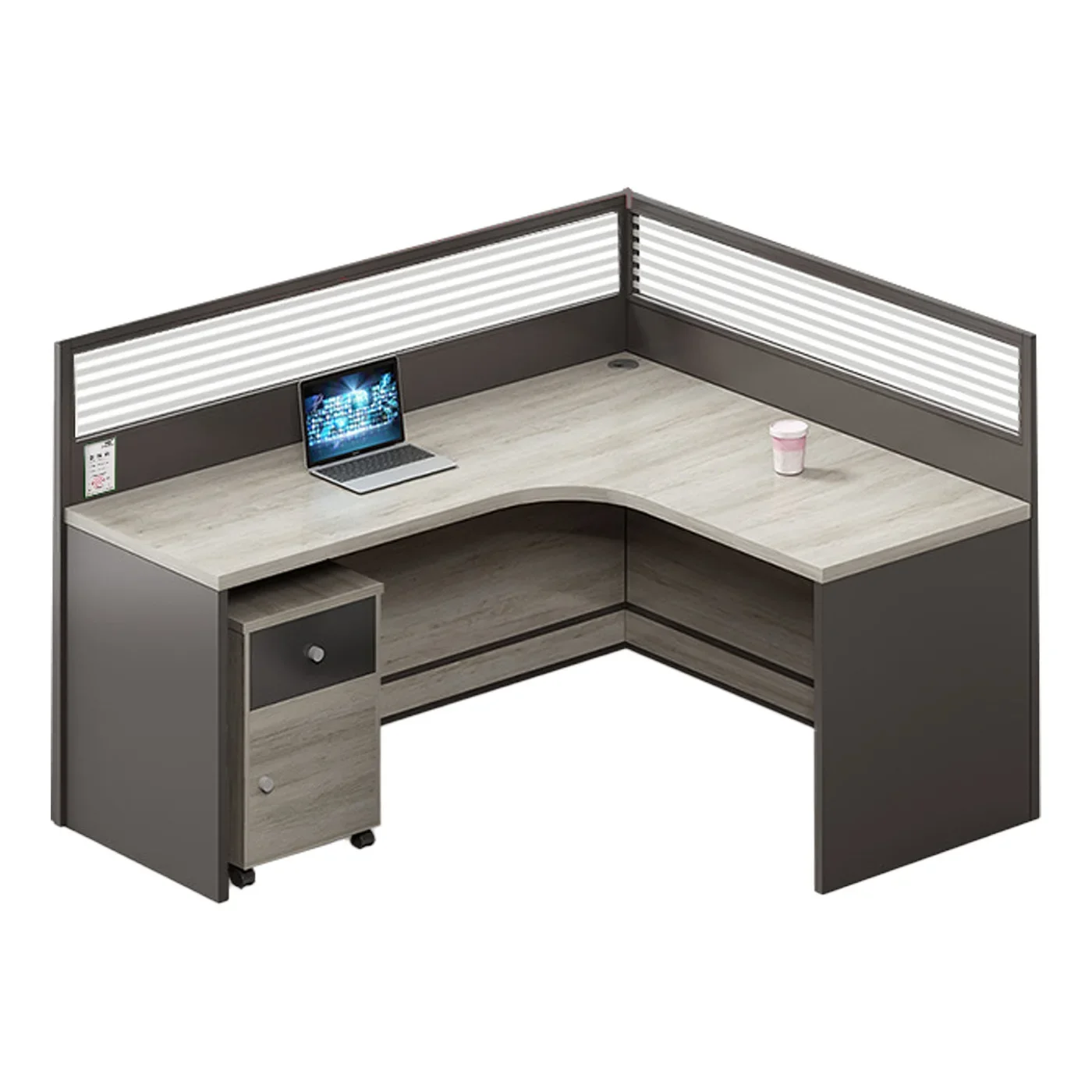 Office Table, Staff Floor-to-ceiling Screen Workstation, Modern Simple Panel Desk , Company Staff Square Table