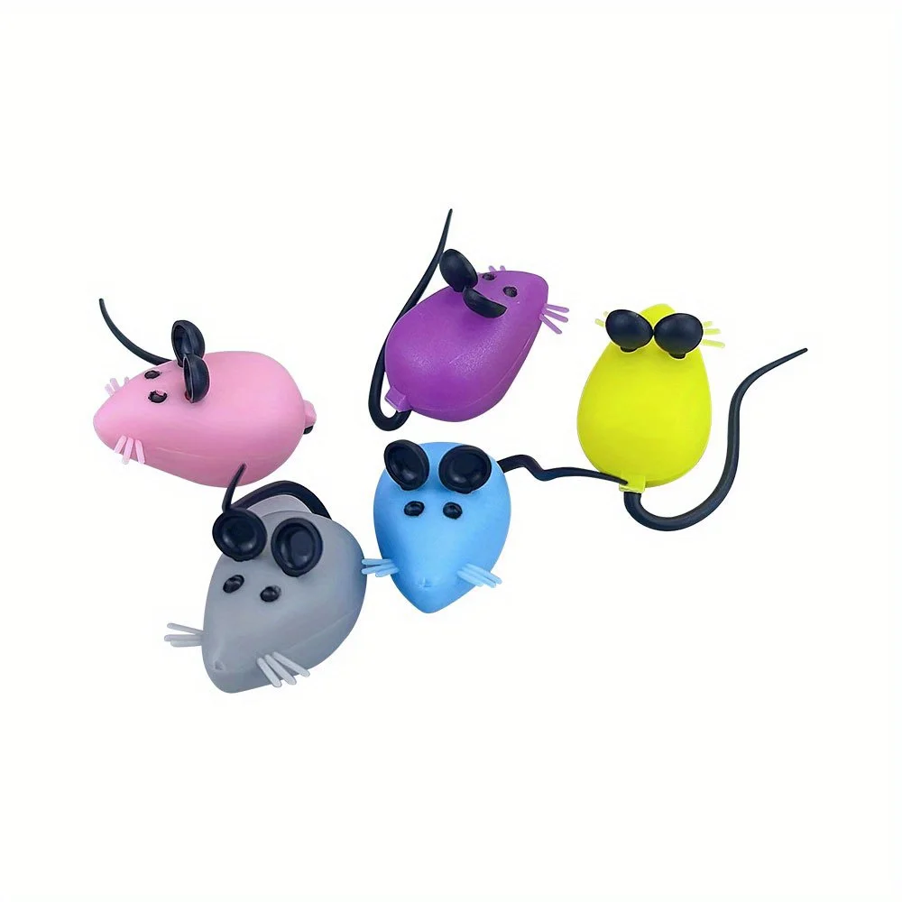 صناديق تذكار الأسنان ثلاثية الأبعاد على شكل فأر - بلاستيك متين، حاويات تخزين الأسنان الأولى للأطفال الصغار الملونة ومنظمات الهدايا