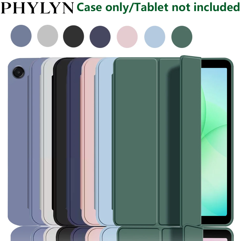 

Honeycomb case For Samsung galaxy Tab A9/A11 8.7" SM-X110/X115/X113X116, Tri-fold Flip Faux Leather case with Auto Sleep Wake