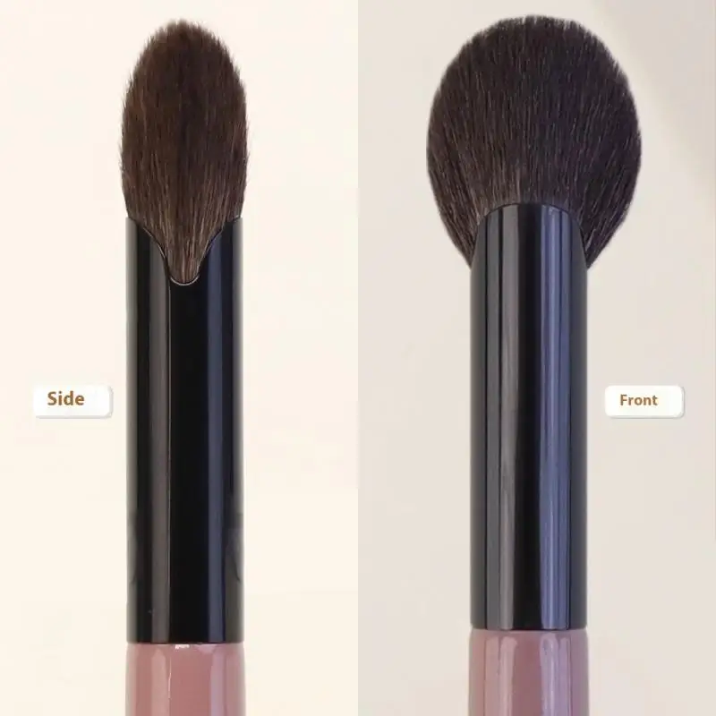 1 pz piccolo pennello per fard a forma di ventaglio fard in polvere crema fard liquido pennelli per trucco pennello per fard preciso strumenti per trucco