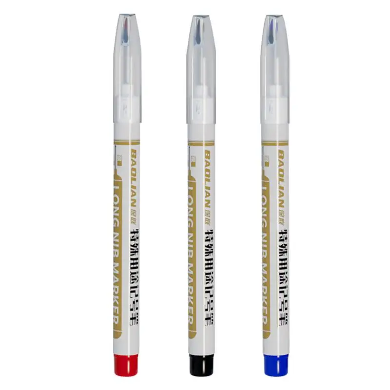 

Carpenter Ink Marker Multi-purpose Marker For Deep Holes Quick Dry Waterproof Colorful Carpenter Pen Markers For Tile Metal PP