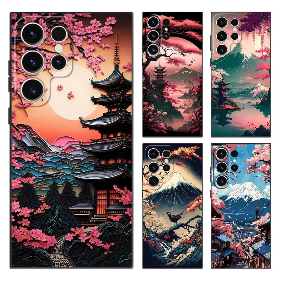 Aesthetic Mount Case for Samsung Galaxy S26 S21 FE S20 S24 Plus S25 Ultra Note 20 Ultra 8 9 10 S10 S9 S23 Funda Phone Cover