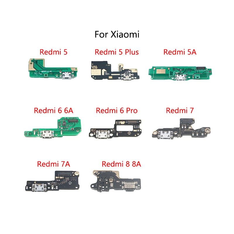 

USB Charge Dock Port Socket Jack Plug Connector Flex Cable For Xiaomi Redmi 8 8A 7 7A 6 6A 5A 5 Plus Charging Board Module