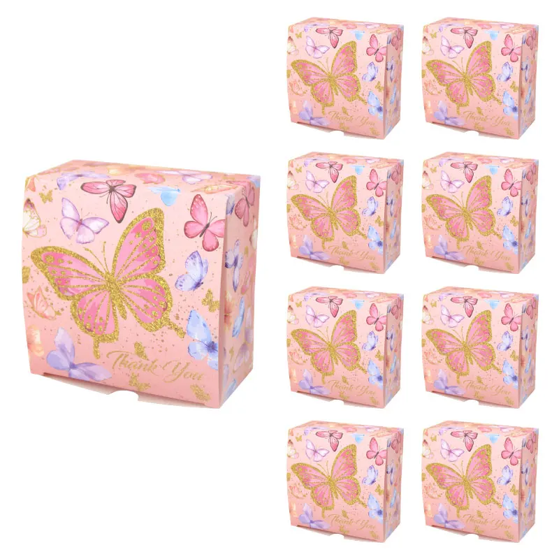 12/24 Schmetterlings boxen Party bevorzugen Süßigkeiten behandeln Goodie Giebel Box Geburtstags feier Dekorationen Baby party Hochzeits feier Lieferungen