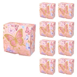 12/24 Butterfly Boxes Party Favor Candy Treat Goodie Gable Box Birthday Party Decorations Baby Shower Wedding Party Supplies