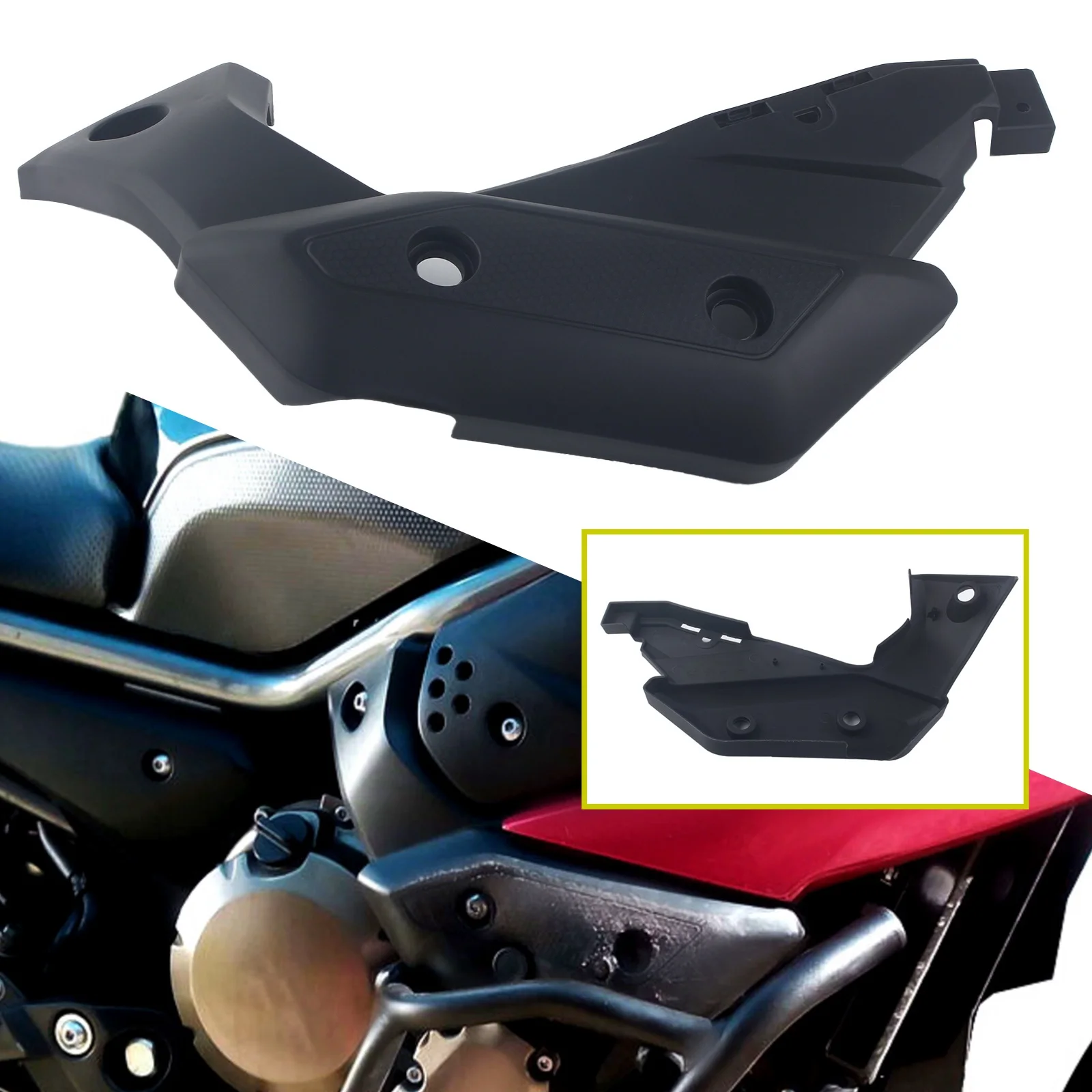 Black Motorcycle Right Side Panel Fairing Frame For Yamaha XJ6 2009 2010 2011 2012 Panel Raw Fairing Bodywork Frame