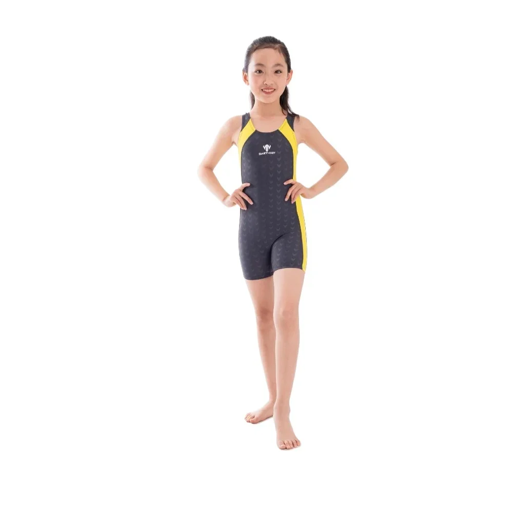 Fanceey Sharkskin One-Piece Swimsuit for Boys and Girls Vest Style Children's Swimming Suits Boy's Overall Swimwear