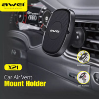 Awei X21 Magnetic Car Phone Holder Stand  360 Degree Mobile Cell Air Vent Magnet Mount Vehicle Clamp Support For iPhone Xiaomi