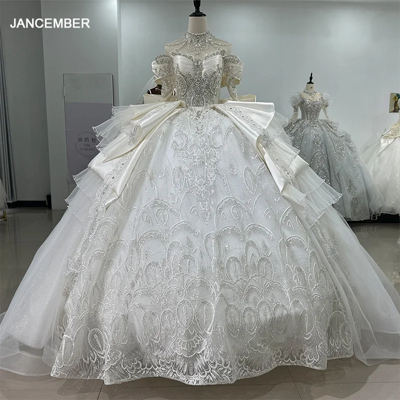 

Jancember 2024 Exquisite Ball Gown Wedding Dress Beading Sequined Wedding Gown Tailor Made Princess Dresses vestido de novia