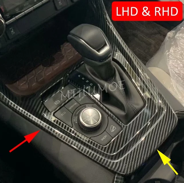 

For 2019-2025 Toyota RAV4 Suzuki Across Carbon Fiber Interior Center Console Gear Shift Shifter Panel Cover Trims 2024 2023 2022