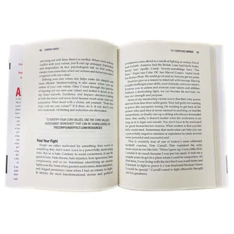 The Compound Effect By Darren Hardy Multiply Your Success One Simple Step At a Time Inspirational Novels English Book Livros