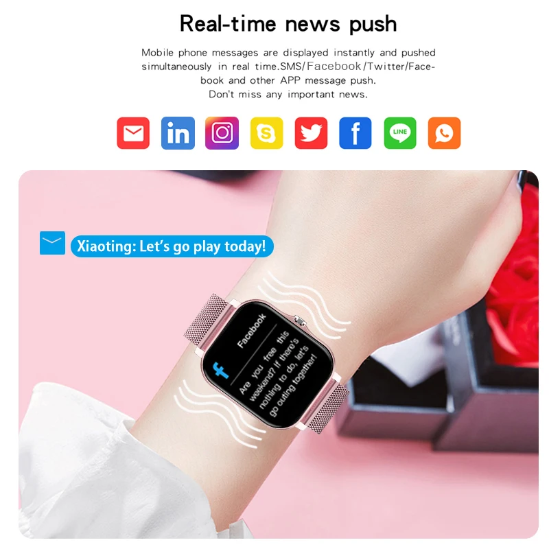 LIGE New Smart Watch Women Bluetooth Call Watch Fitness Tracker Waterproof Sport Smart Clock Fashion Ladies Men Smartwatch Woman