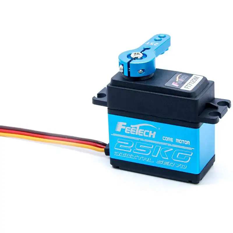 7.4V 25kg.cm 180 gradi Servo digitale in acciaio inox Metal Gear Servos Motor per Arduino Robot fai da te barca RC Baja auto impermeabile