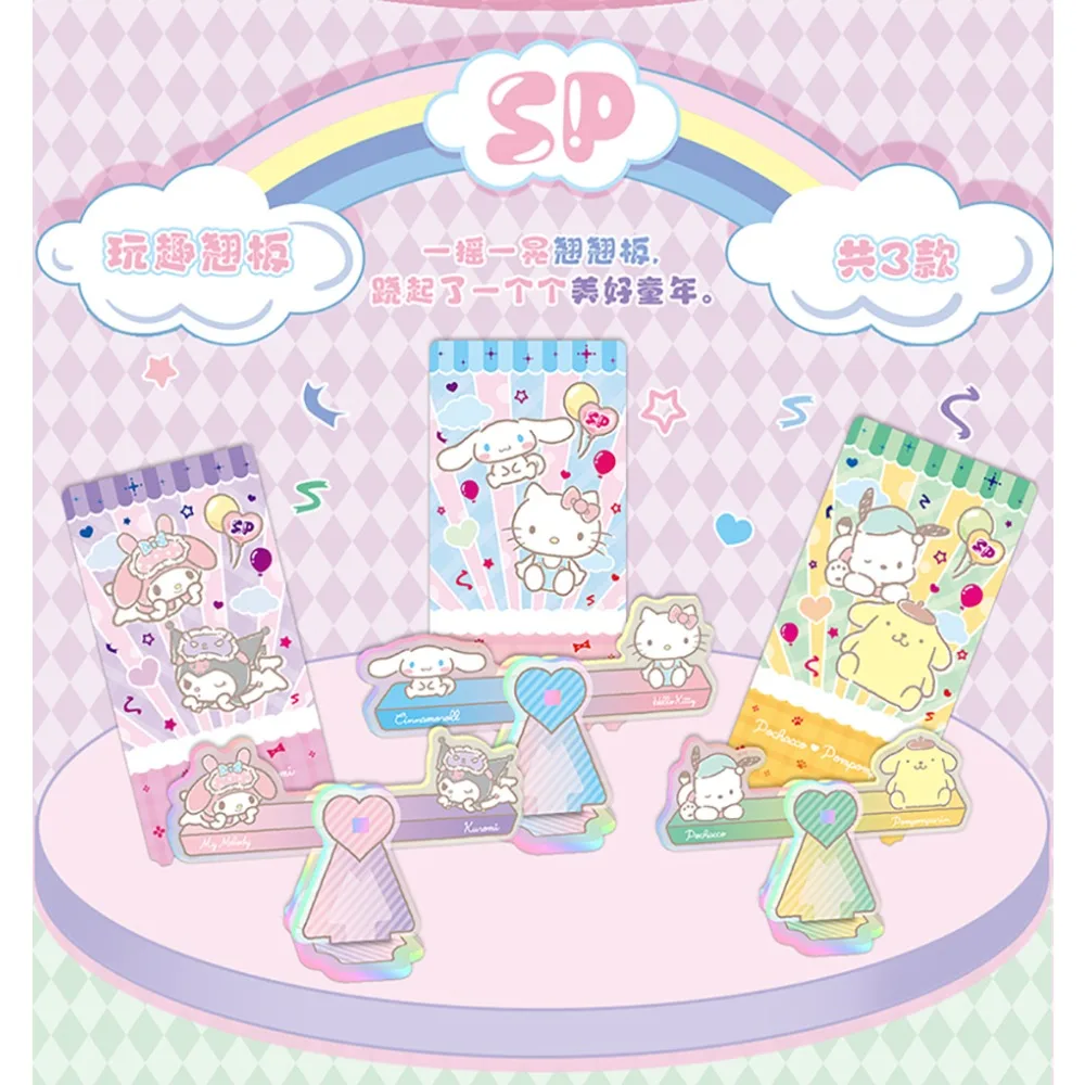 Kabao genuíno sanrio bonito diversão acrílico suporte modelo anime periféricos estrela figuras da família colorido alegre decoração de mesa presentes