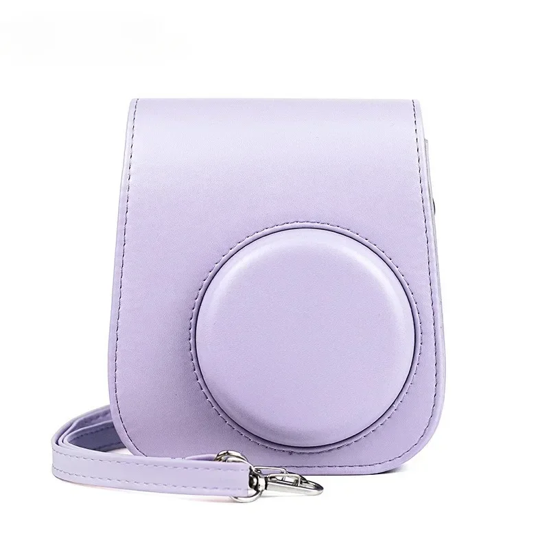 For Instax Mini 11 Camera Case PU Leather Soft Silicone Cover Bag for Fujifilm Film Camera Bag with Shoulder Strap