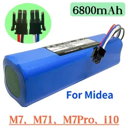 Applicable to Midea sweeper M71 m7pro robot battery m7max i10 large capacity 6800mah replacement battery accessories