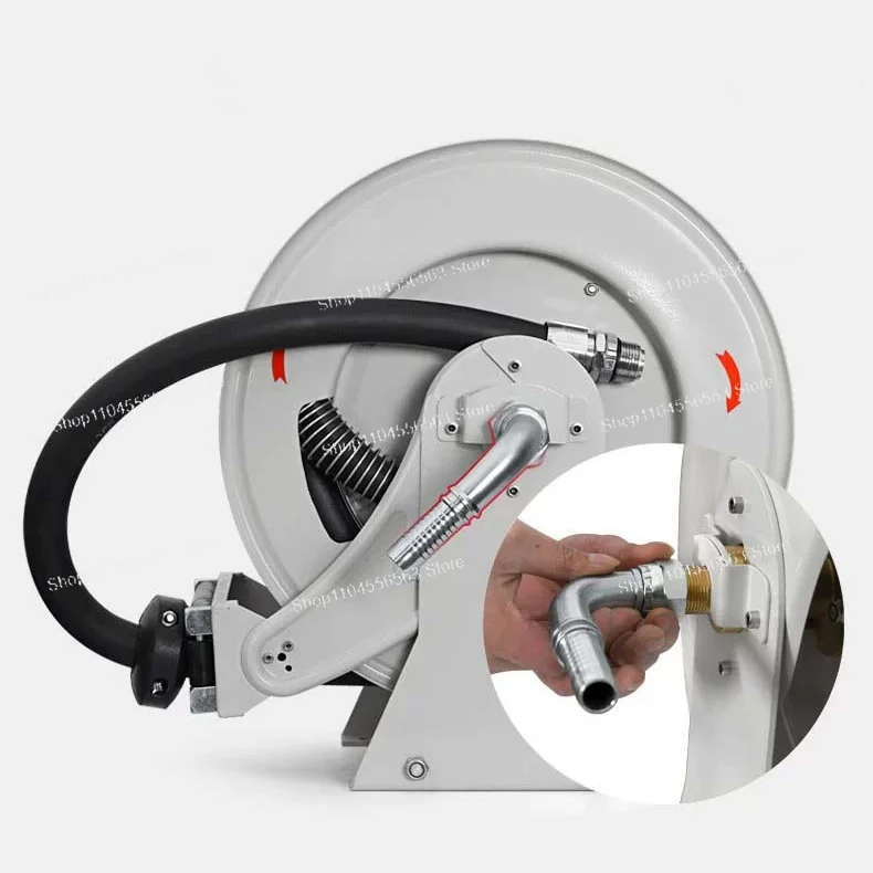 Factory Direct Sale 1 Inch 15 Meters Automatic Refueling Machine Fuel Hose Reel with 15m Hose General Pump Hose Reel