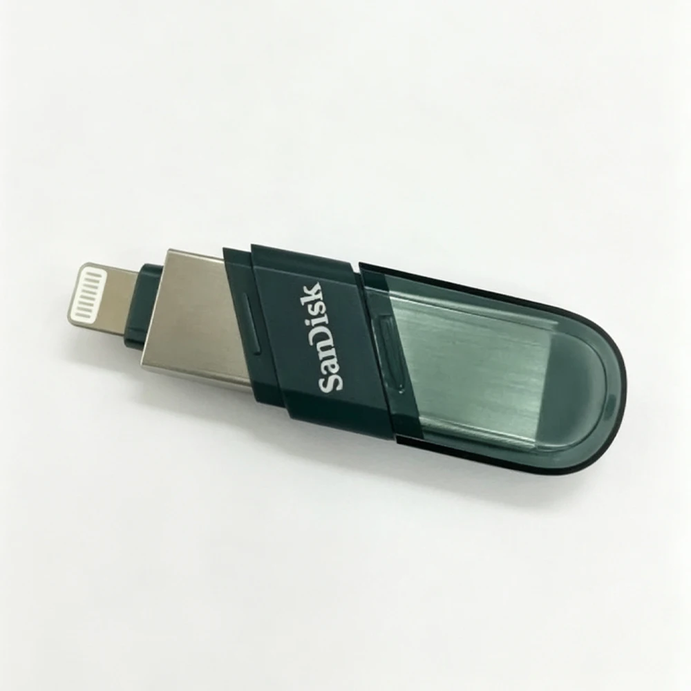 SanDisk USB Flash Drive iXpand Flash Drive Flip OTG Lightning 128GB 256GB Pen Drive MFi For iPhone & iPad & USB Type-C U Disk