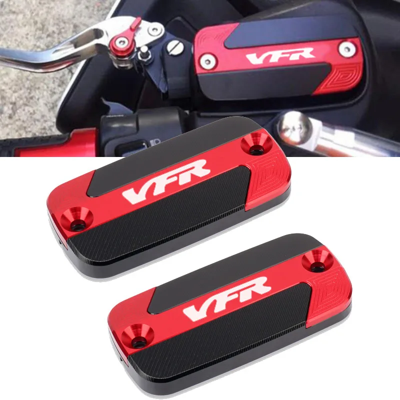Motorcycle CNC Front Brake Fluid Reservoir Oil Cup Cap Master Cylinder Cover For VFR 800 VFR800 VFR800X VFR800F Crosstoure